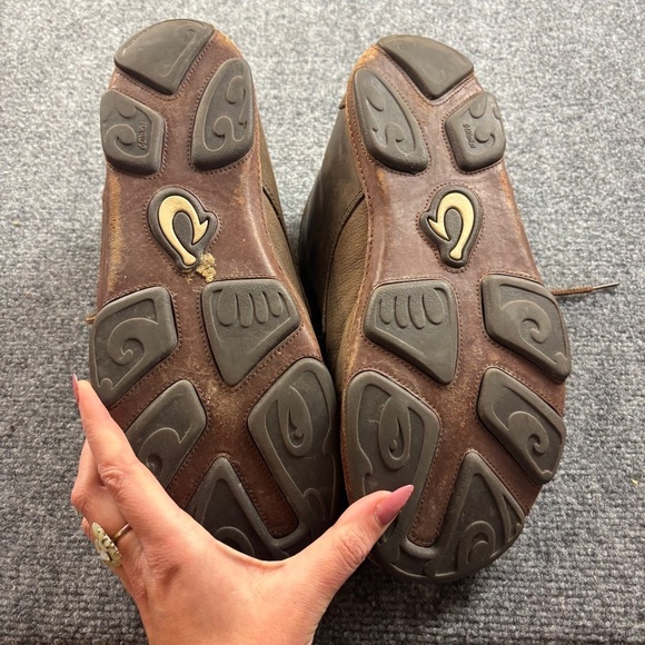 OLUKAI Men’s Brown Leather Hamakua Chukka Boots size: 12 - Picture 5 of 12